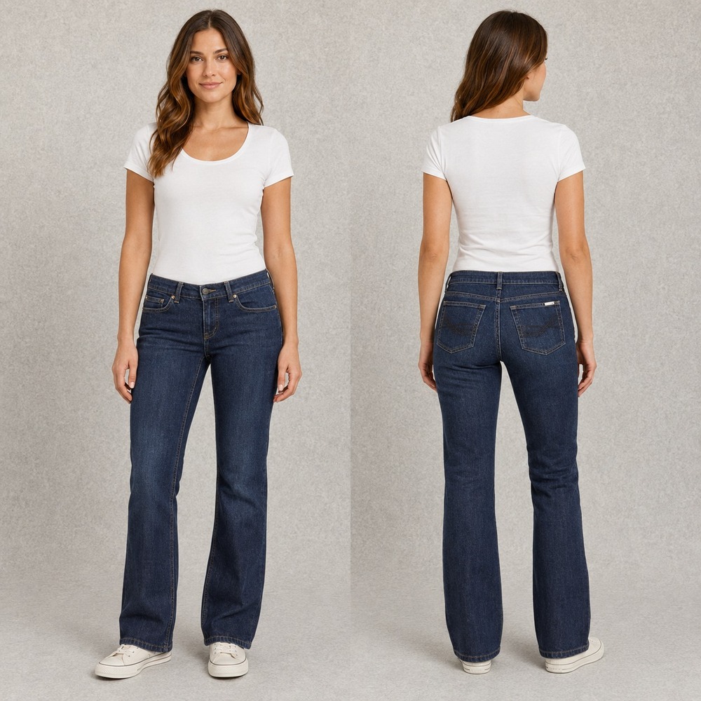 White House Black Market Noir Jeans Womens 2 Dark Wash Straight Leg Love Life